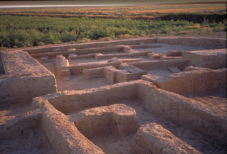 テル・サビ・アビヤド第2遺跡の建物