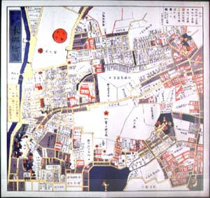 江戸時代の本郷付近の地図