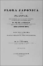 Siebold・Zuccarri著『Flora Japonica』の表紙