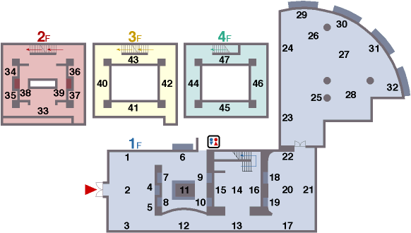 [総合研究博物館 館内地図]