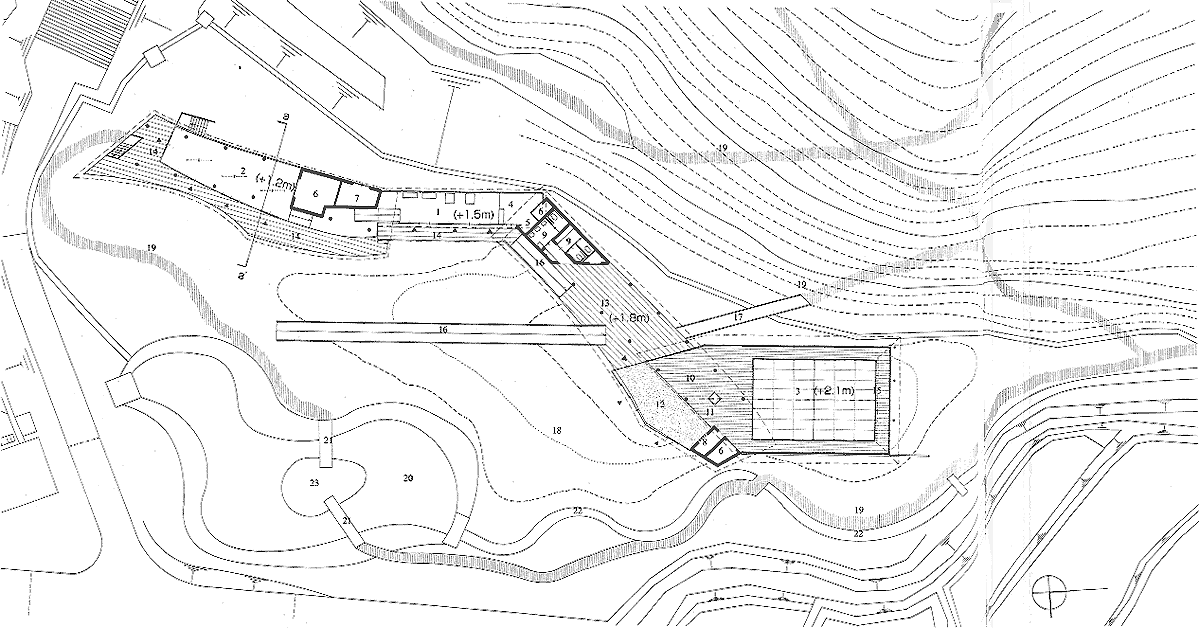 配置図兼平面図 scale：1：250