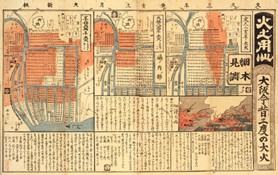 図23 火之用心　大阪今昔三度の大火