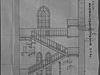 [法科大学講義室 (八角講堂) 新営実施図面 (彩色)接続階段室断面詳細図 (縮尺20分の1)施設部蔵の画像]